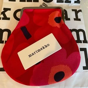 Marimekko Unikko Red / Pink Coin Purse